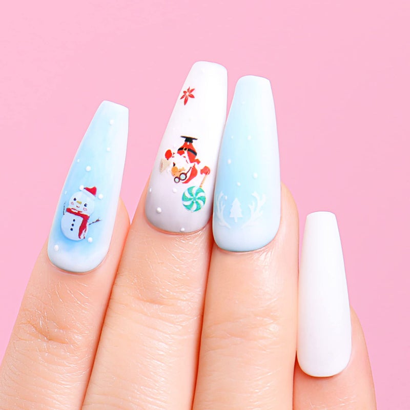 AIMEILI Soak Off Blue Gel Nail Polish Christmas Nail Color Set Of 6pcs X 10ml - Kit Set 32 - Image 2